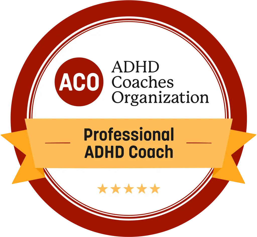 ADHD Coaches Organization Professional ADHD Coach badge